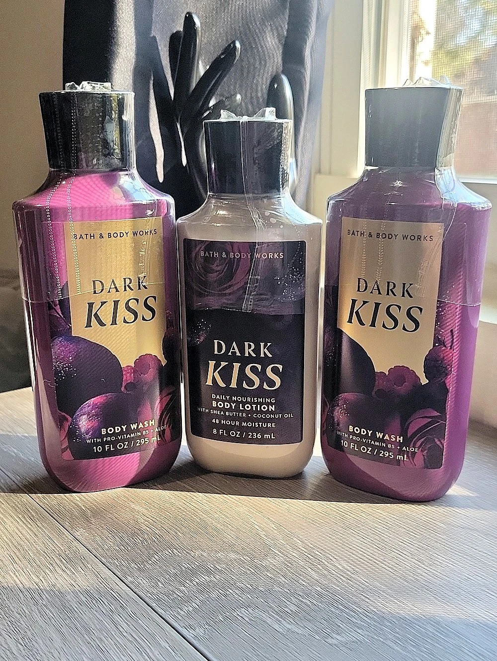 Bath & Body Works Dark Kiss Body Care Set Body Wash & Lotion Set